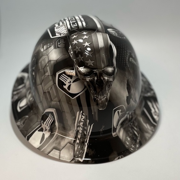 Pyramex Other New Full Brim Hard Hat Custom Hydro Dipped Veteran